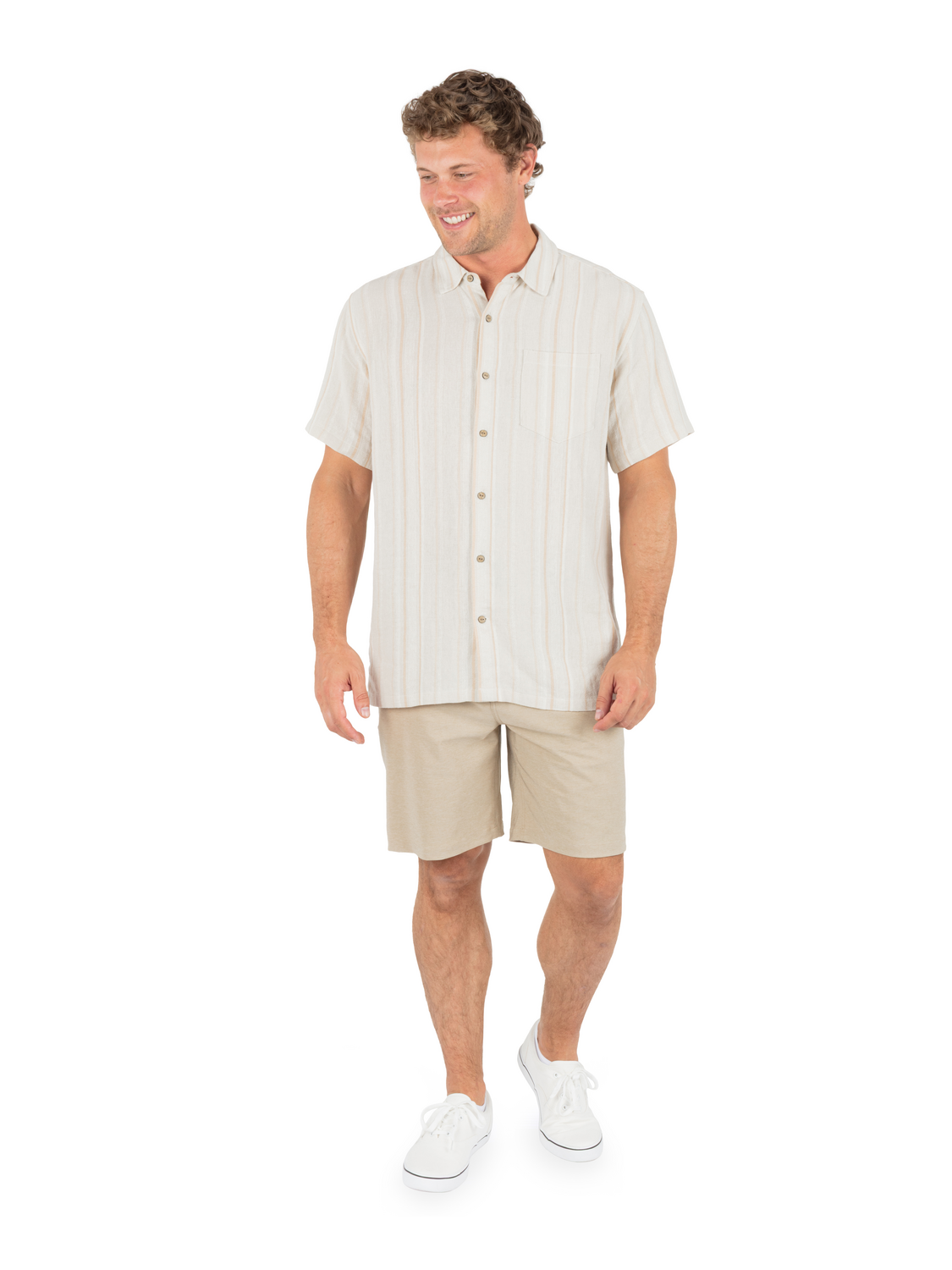 Oceanside Short Sleeve in Bone