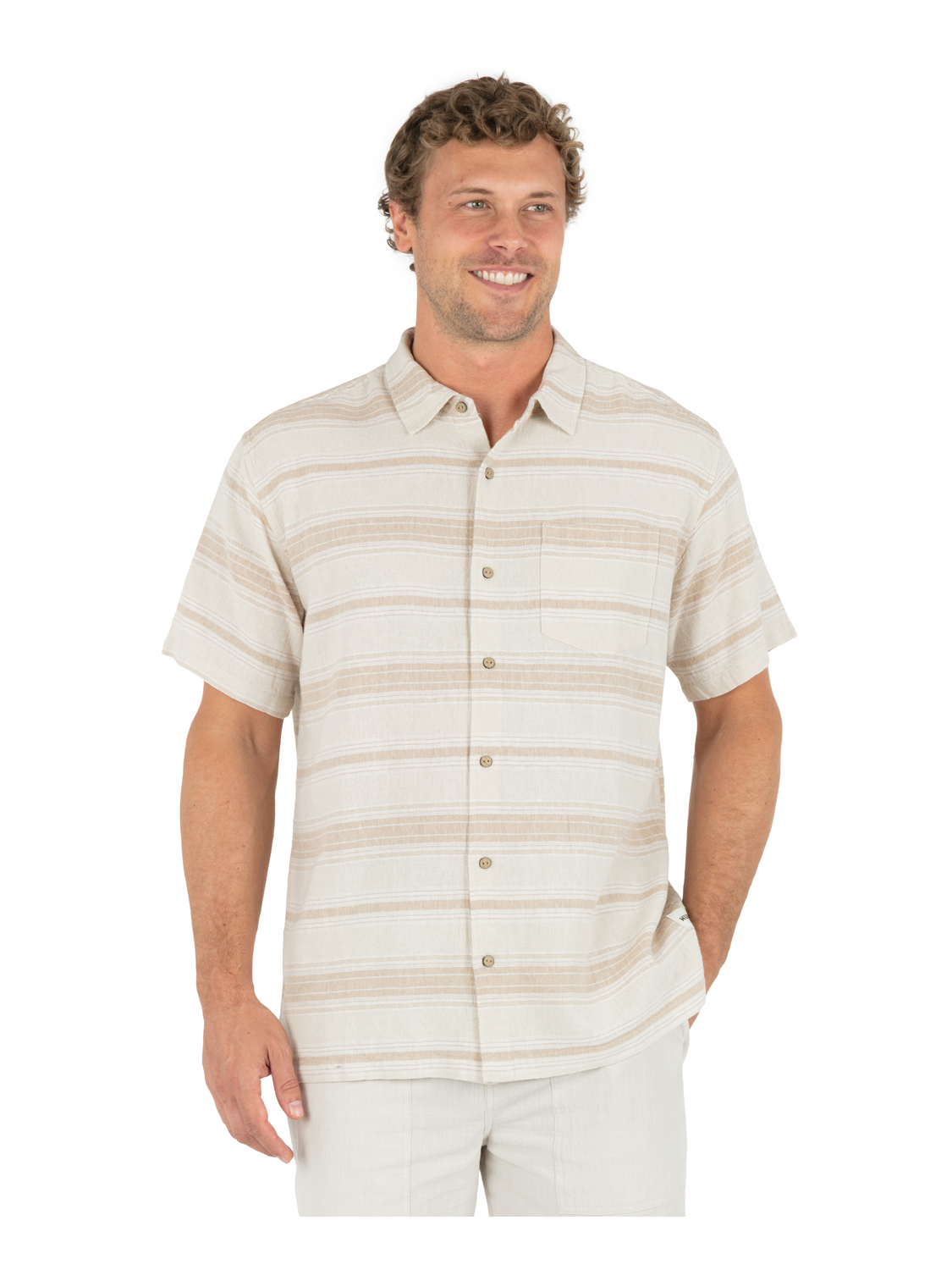 Oceanside Short Sleeve in Bone Combo