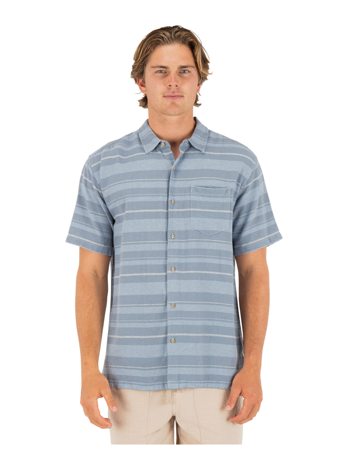 Oceanside Short Sleeve in Worker Blue