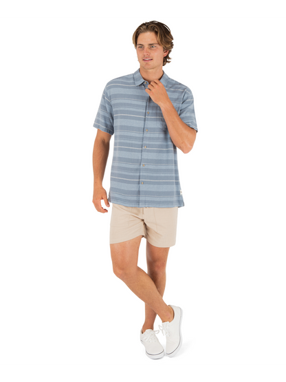 Oceanside Short Sleeve in Worker Blue