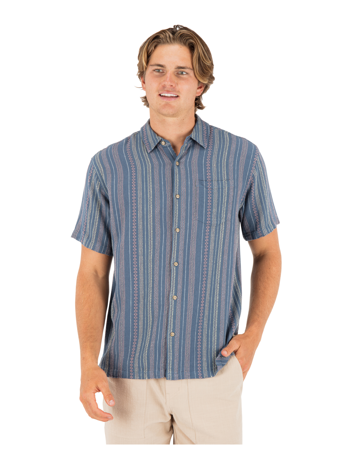 Oceanside Short Sleeve in Monsoon