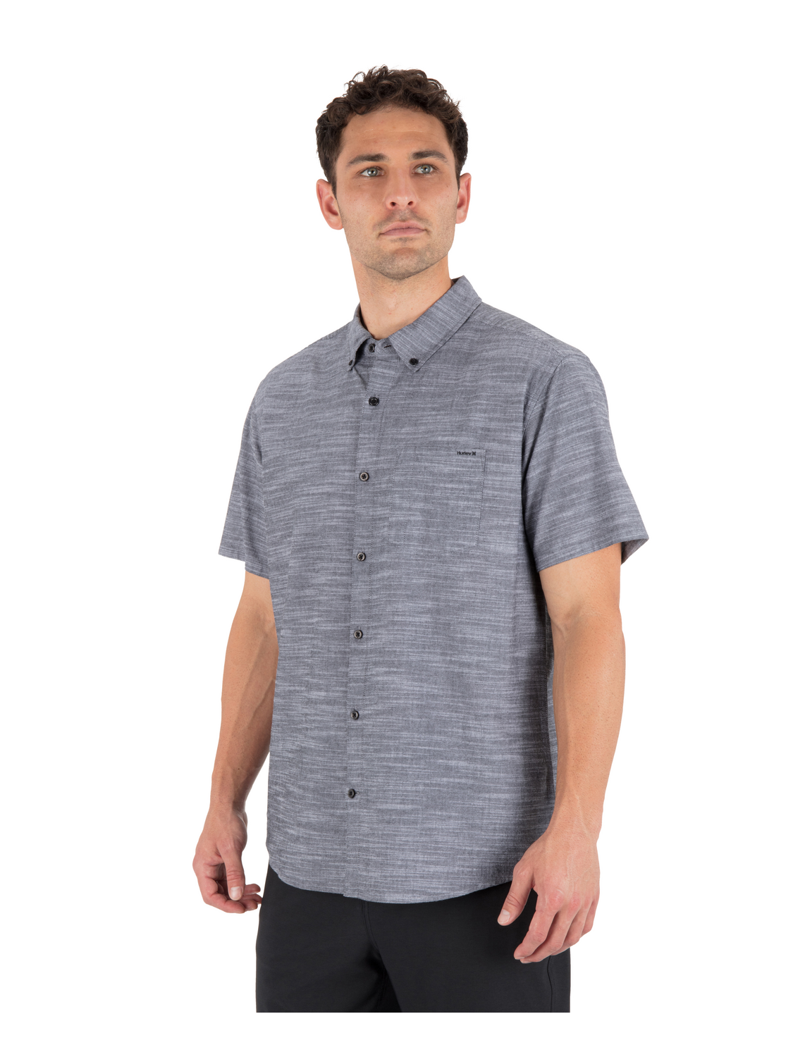 Icon Stretch Short Sleeve in Black