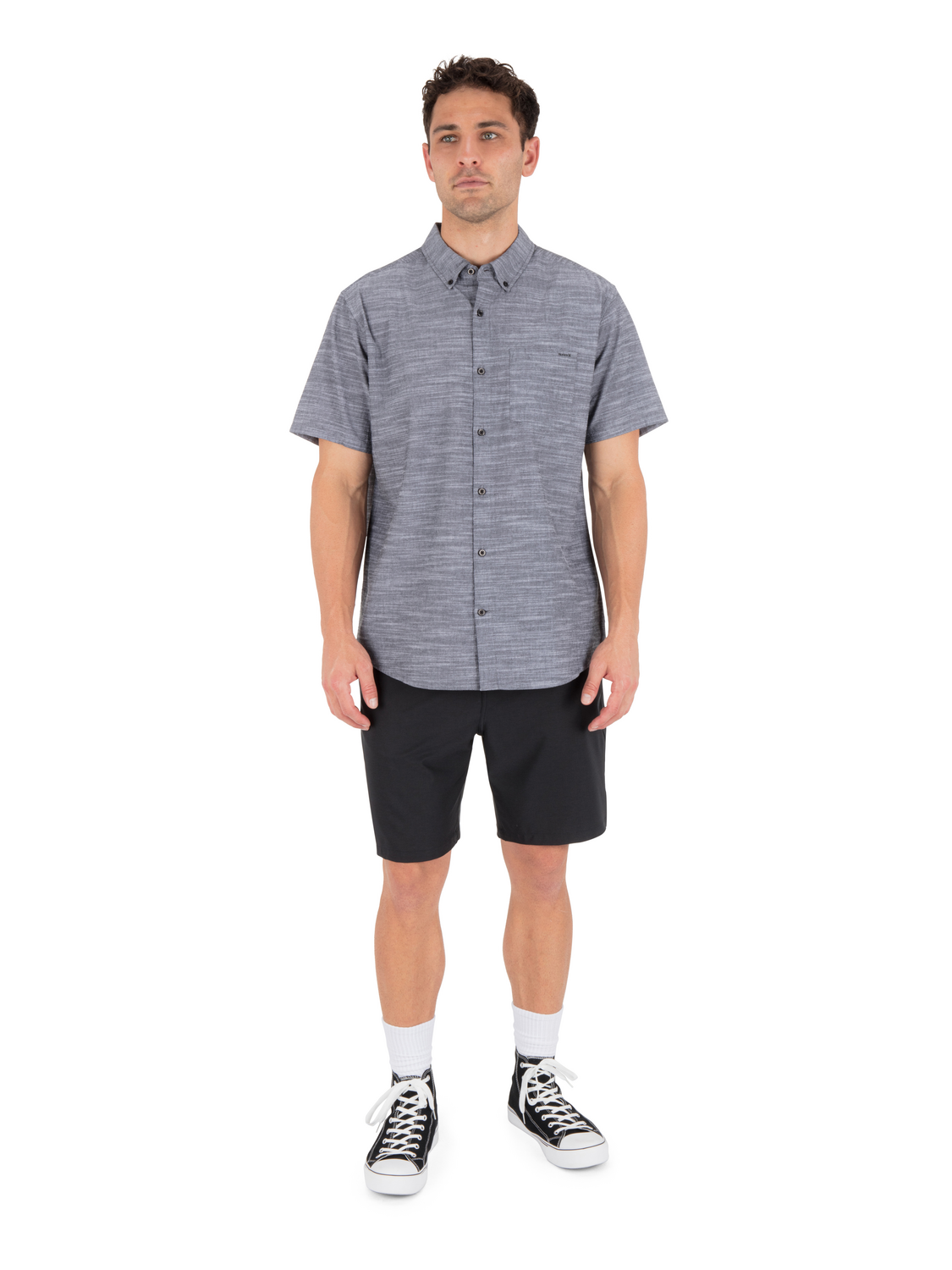Icon Stretch Short Sleeve in Black