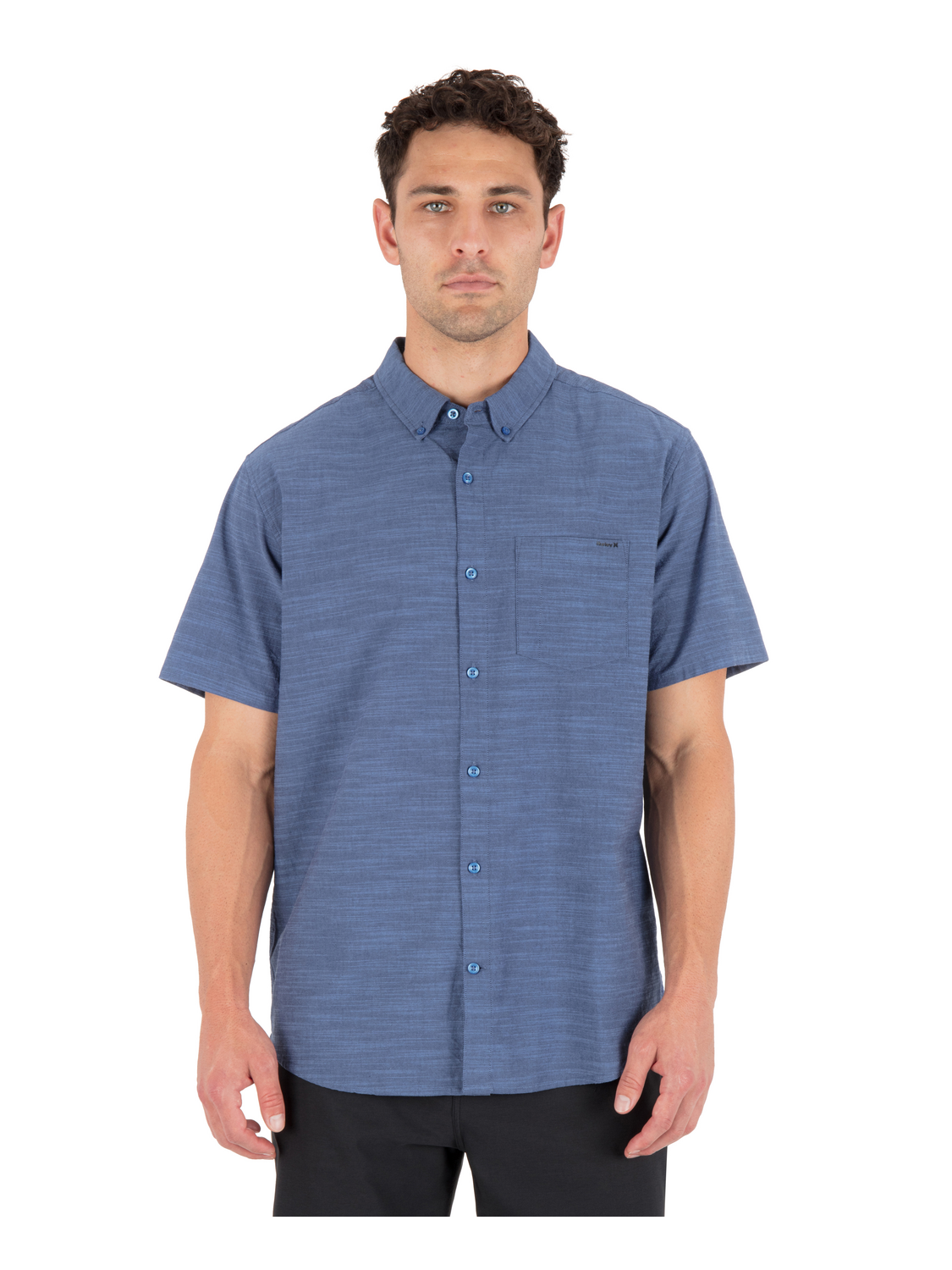 Icon Stretch Short Sleeve in Obsidian