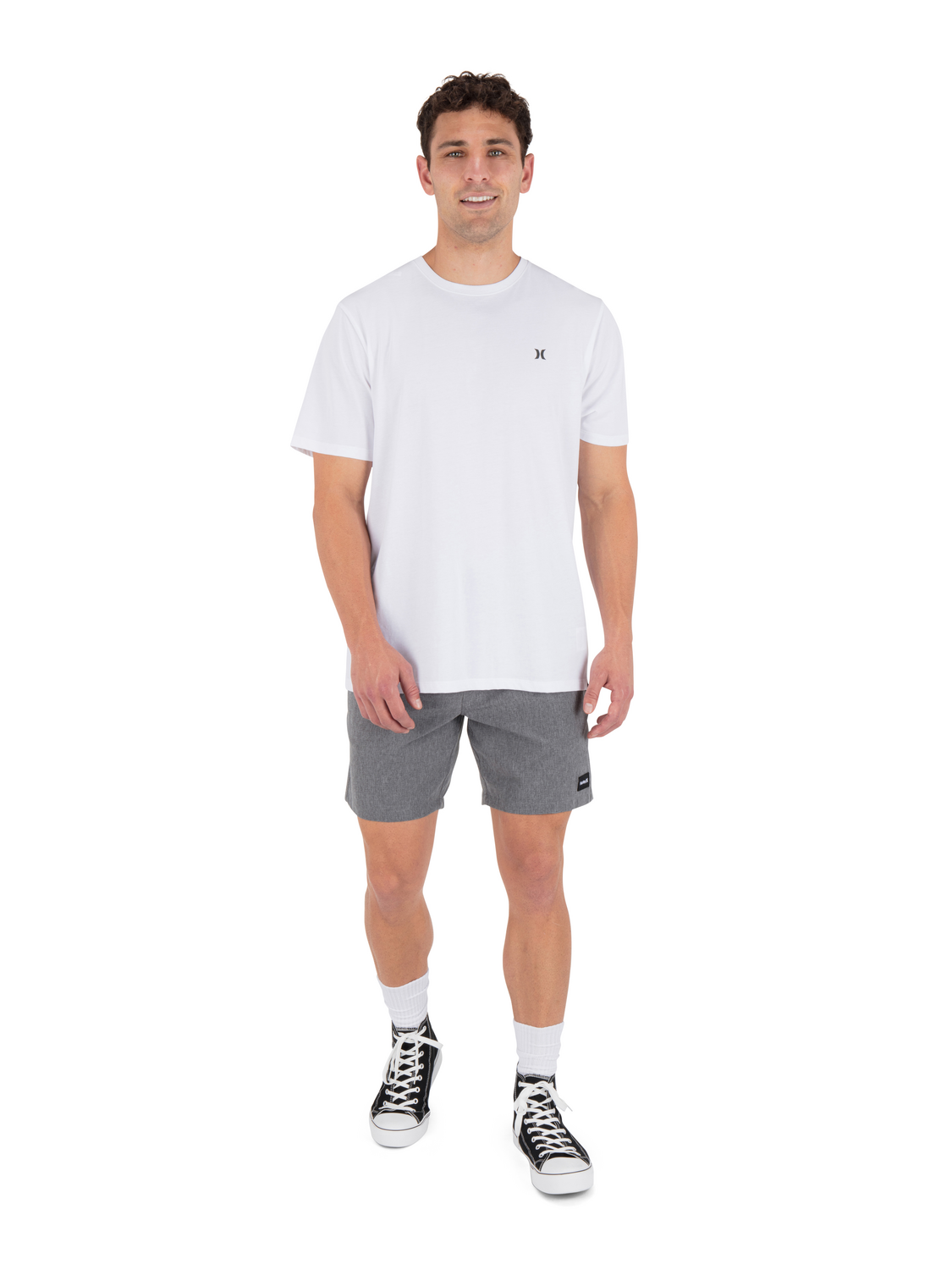 Phantom Flow Volley Walkshort 18" in Black Heather