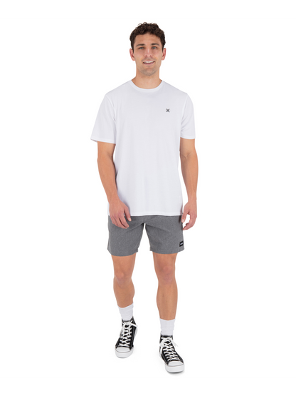 Phantom Flow Volley Walkshort 18" in Black Heather