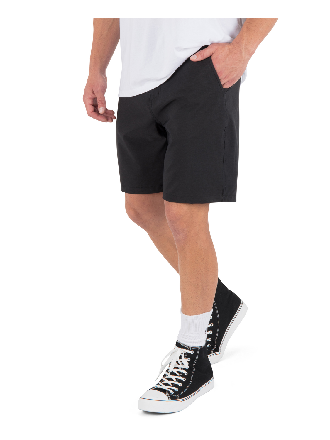 Phantom Heather Walkshort 20" in BLACK
