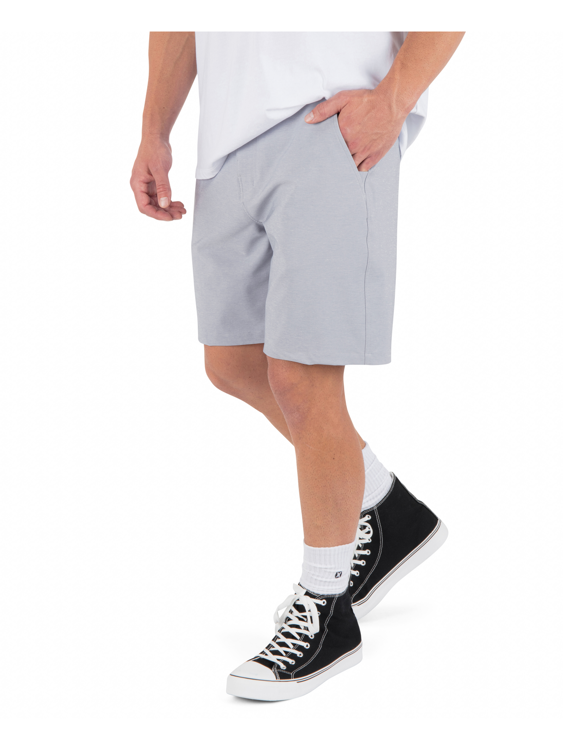 Phantom Heather Walkshort 20" in Light  Stone Grey