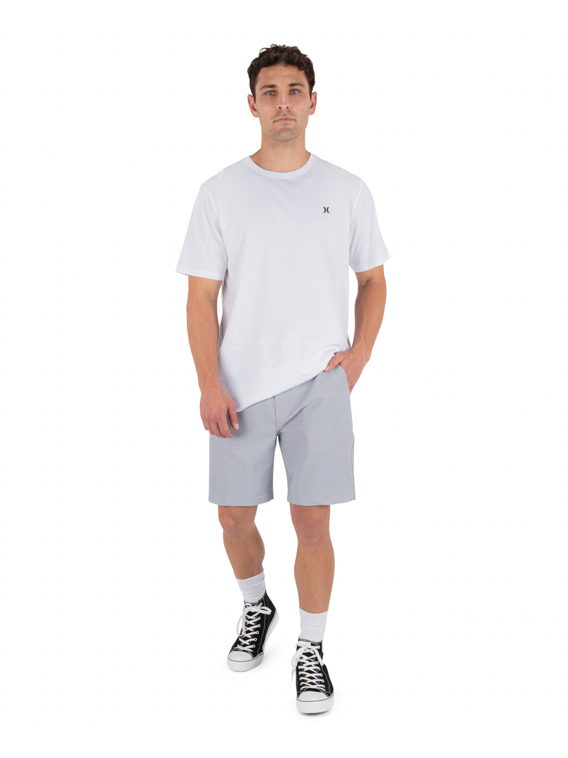 Phantom Heather Walkshort 20" in Light  Stone Grey