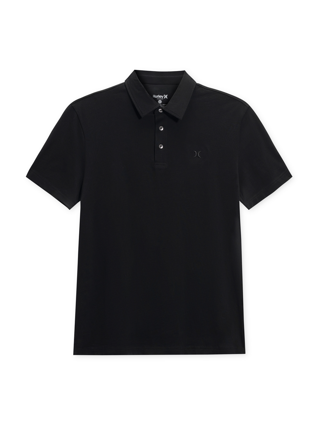 Icon Short Sleeve Polo in Black
