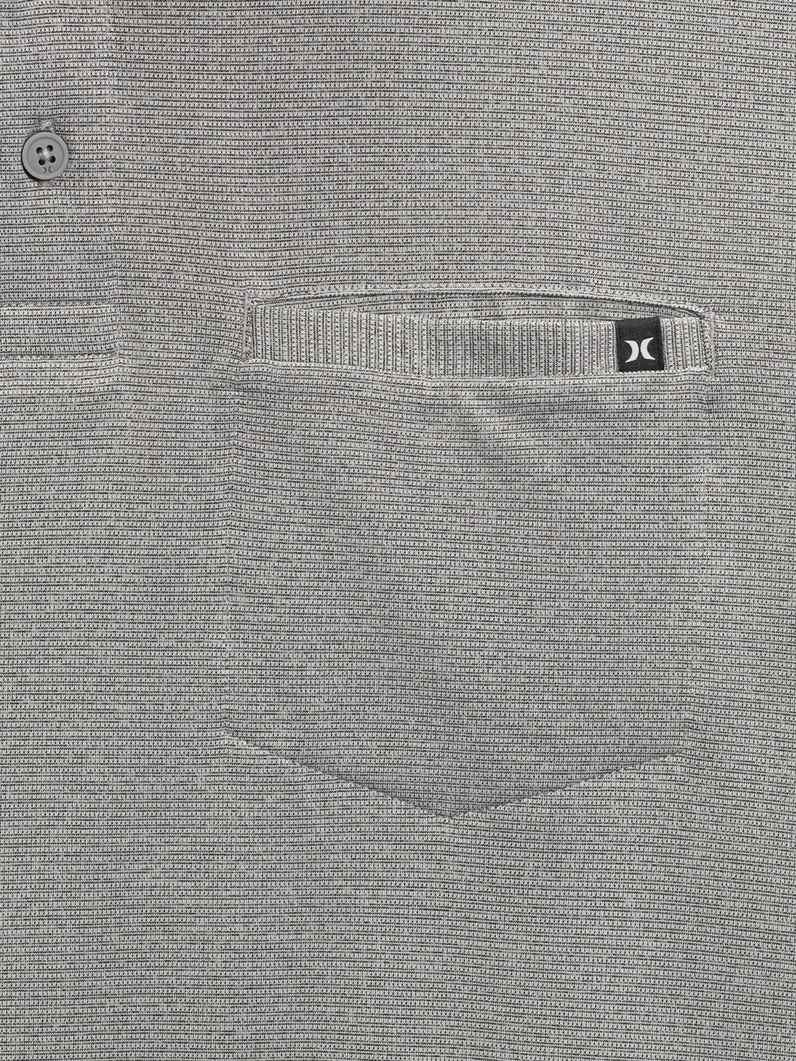 One & Only Space-Dyed Short Sleeve Polo in Black