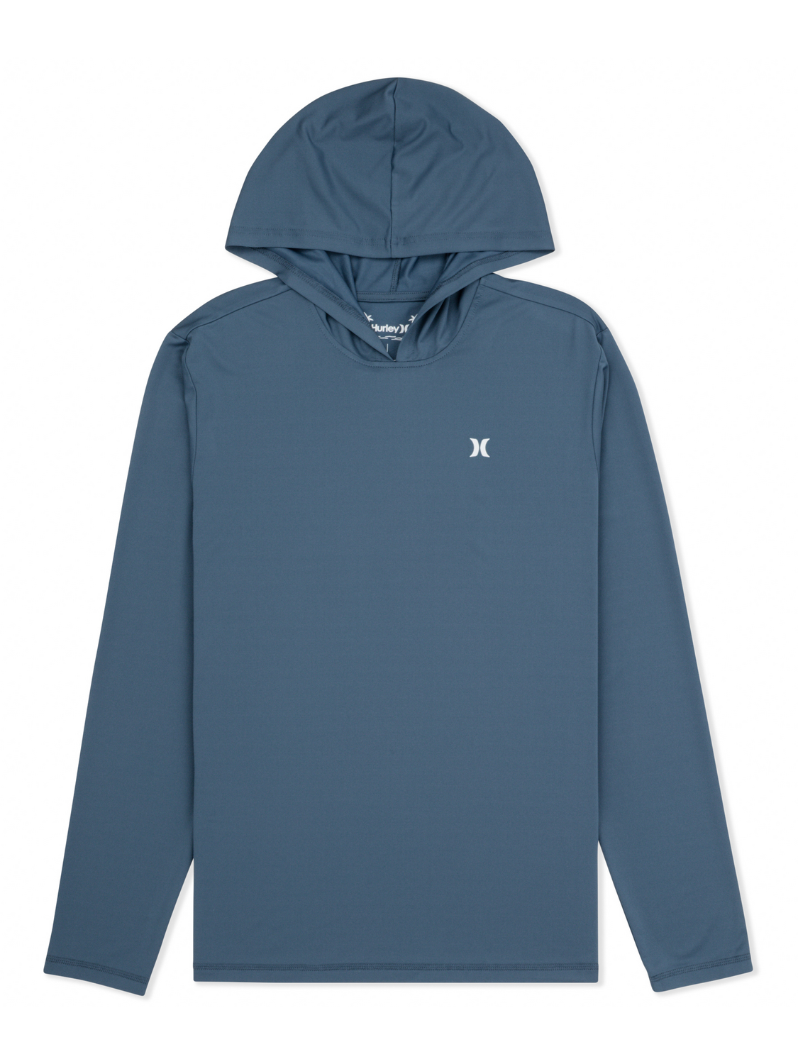 Hybrid Hooded UPF Long Sleeve in Grey Teal