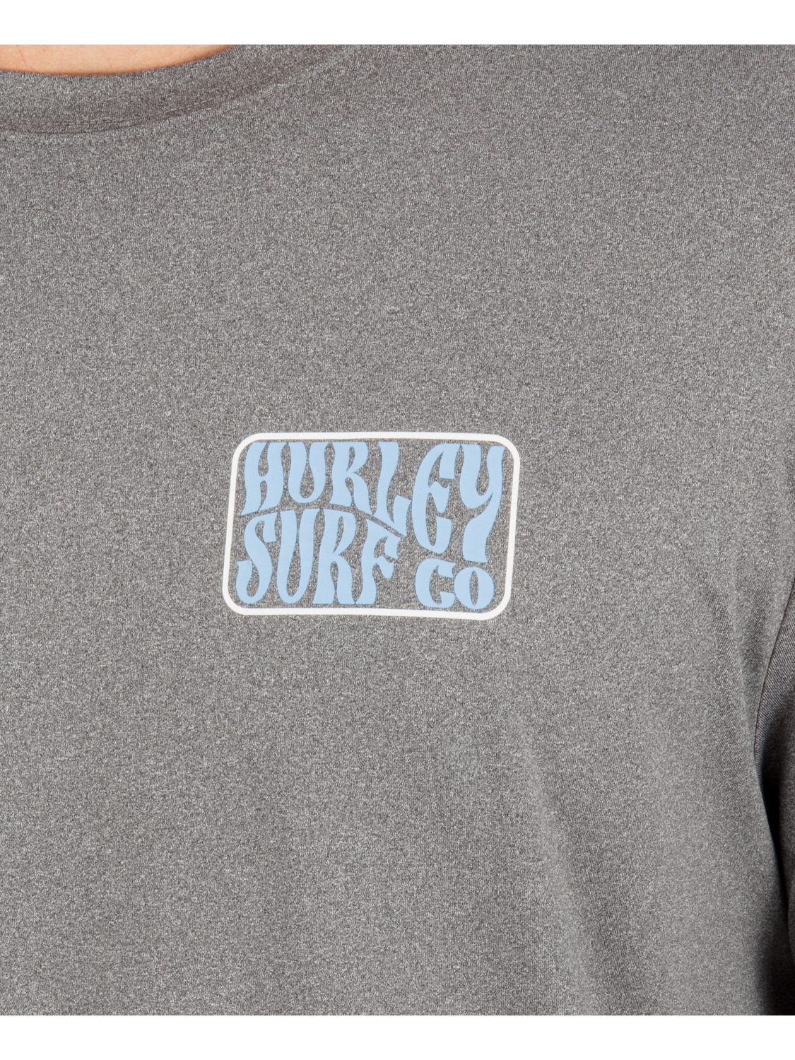 Hybrid UPF Short Sleeve in Ion Grey Heather