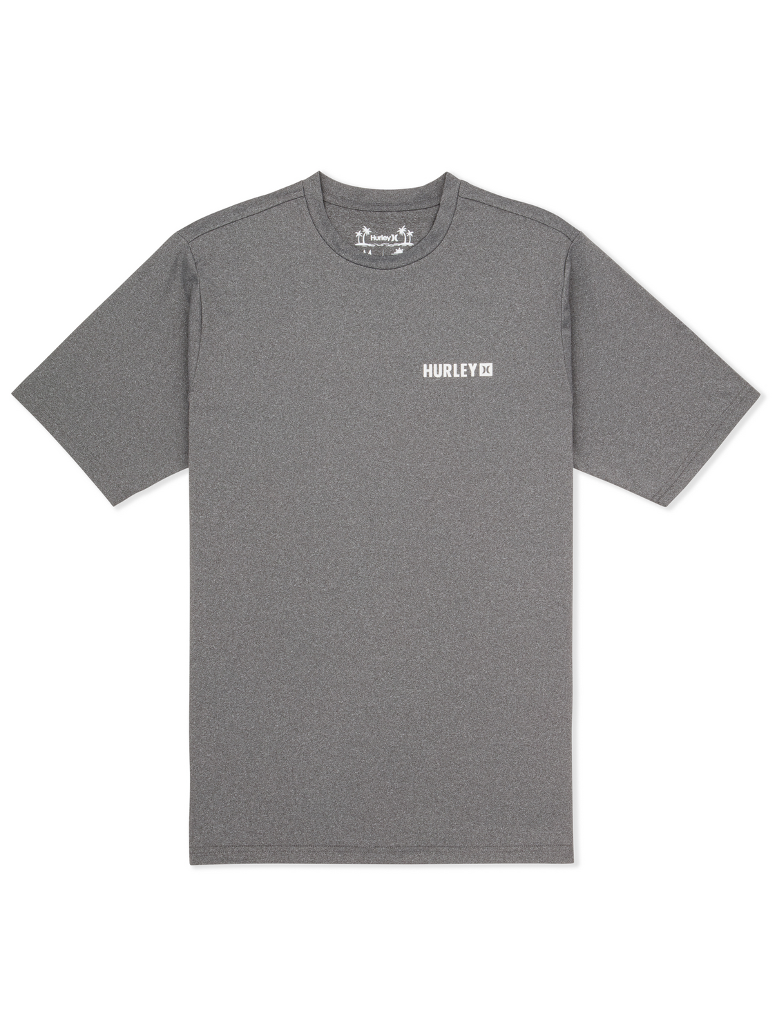 Hybrid UPF Short Sleeve in Ion Grey Combo Heather