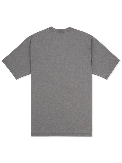 Hybrid UPF Short Sleeve in Ion Grey Combo Heather
