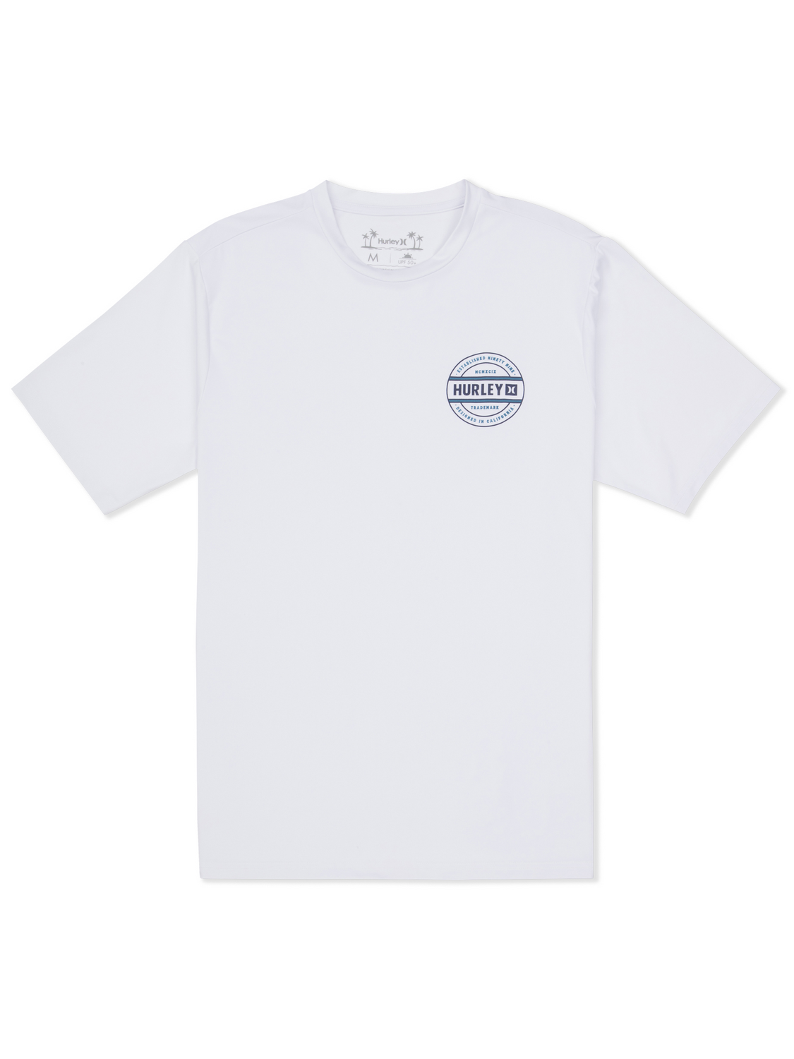 Hybrid UPF Short Sleeve in White Combo