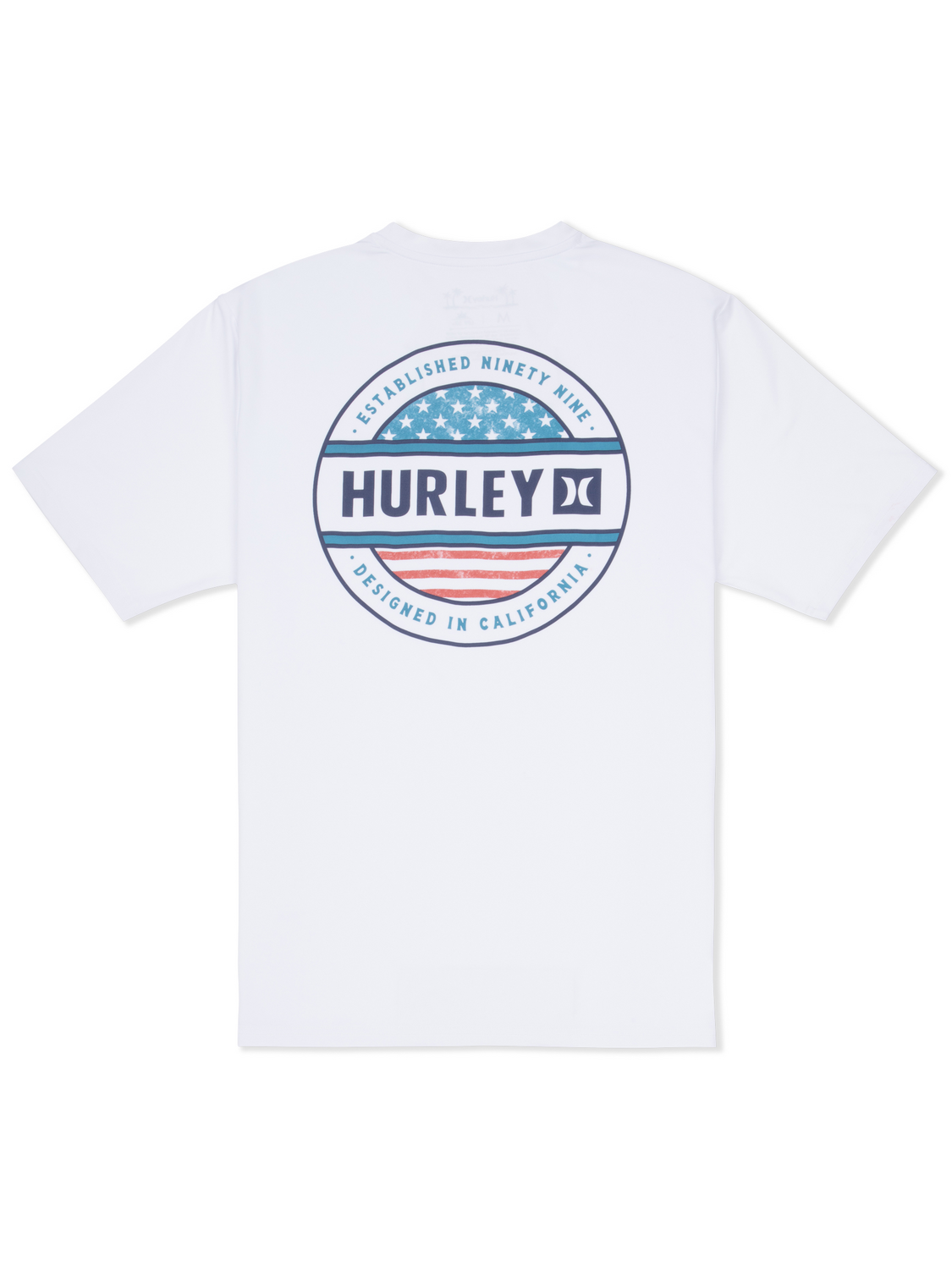 Hybrid UPF Short Sleeve in White Combo