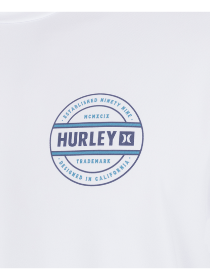 Hybrid UPF Short Sleeve in White Combo