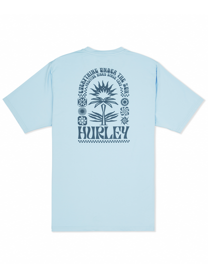 Hybrid UPF Short Sleeve in Iceland Heather