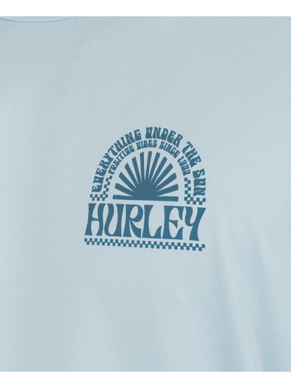 Hybrid UPF Short Sleeve in Iceland Heather