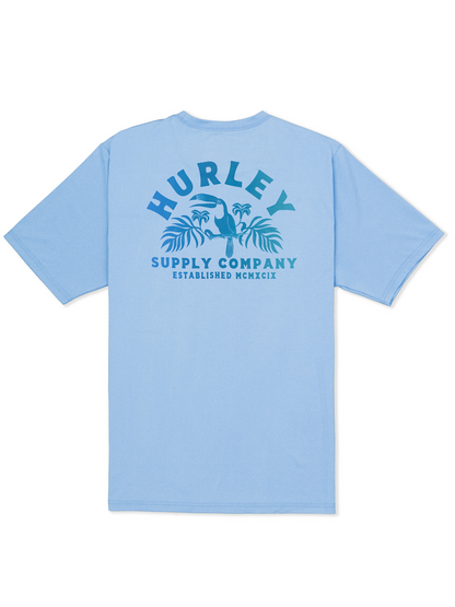 Hybrid UPF Short Sleeve in Skyline Heather