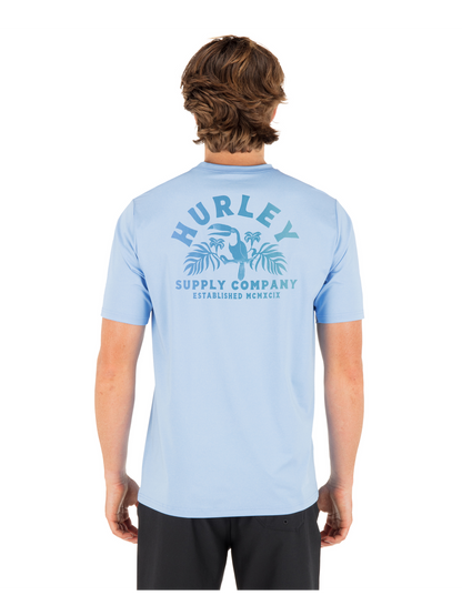 Hybrid UPF Short Sleeve in Skyline Heather