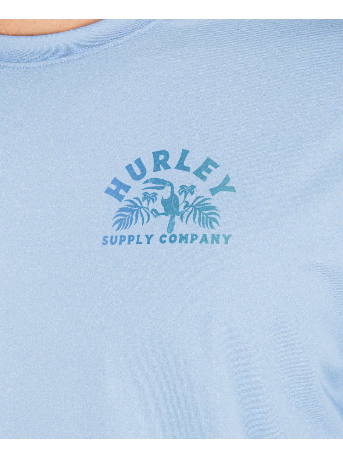 Hybrid UPF Short Sleeve in Skyline Heather