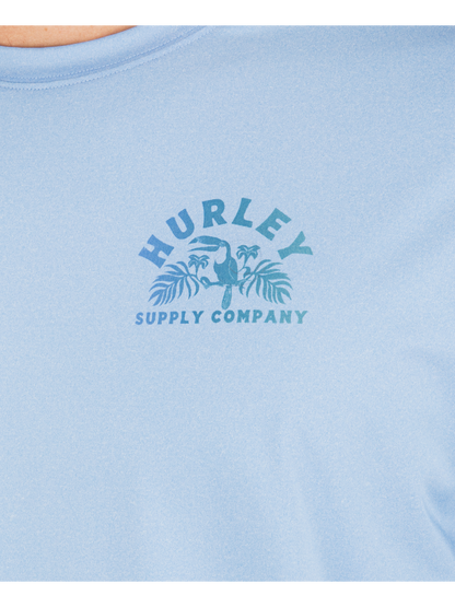 Hybrid UPF Short Sleeve in Skyline Heather