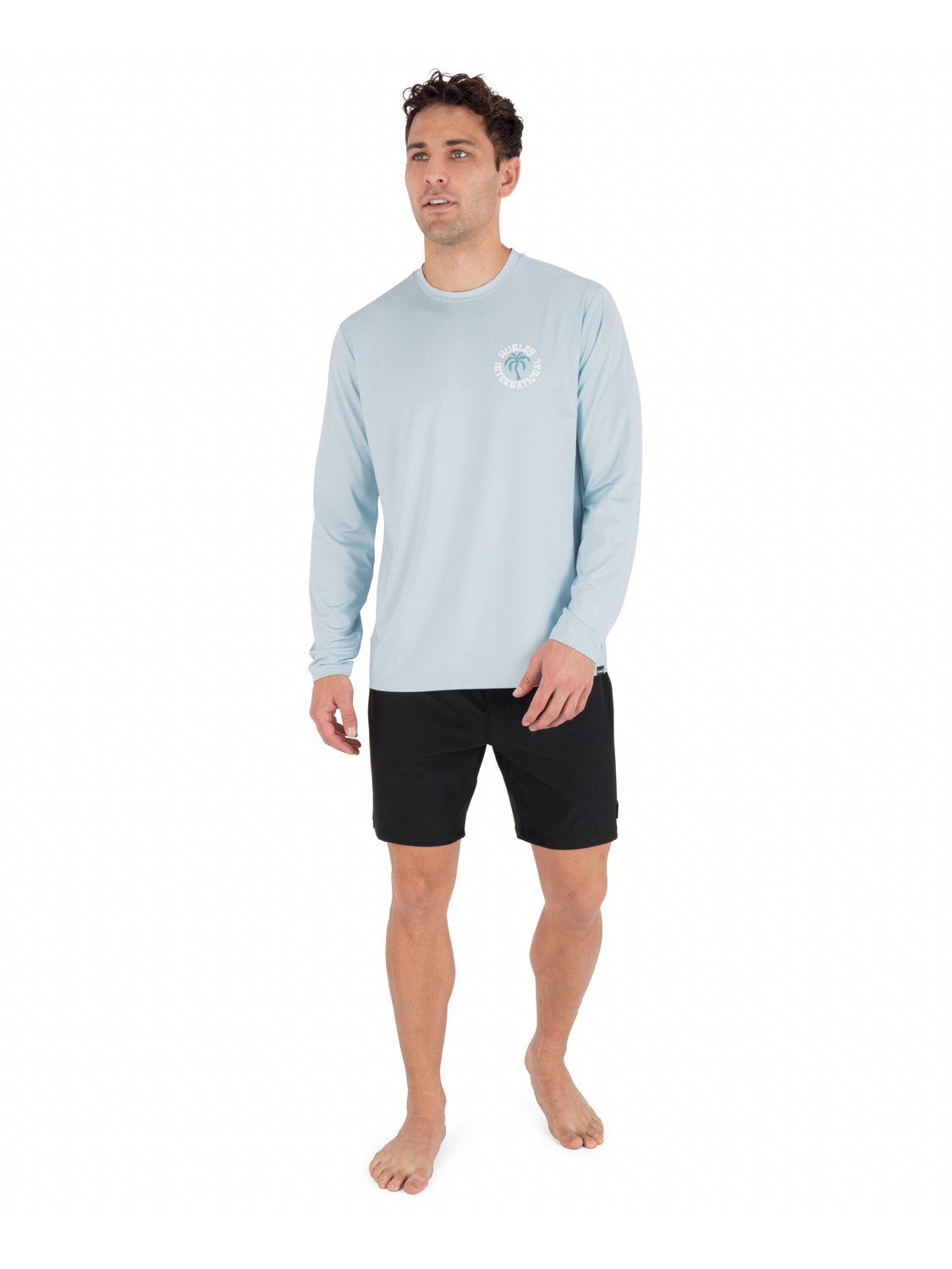 Hybrid UPF Long Sleeve in Iceland Heather
