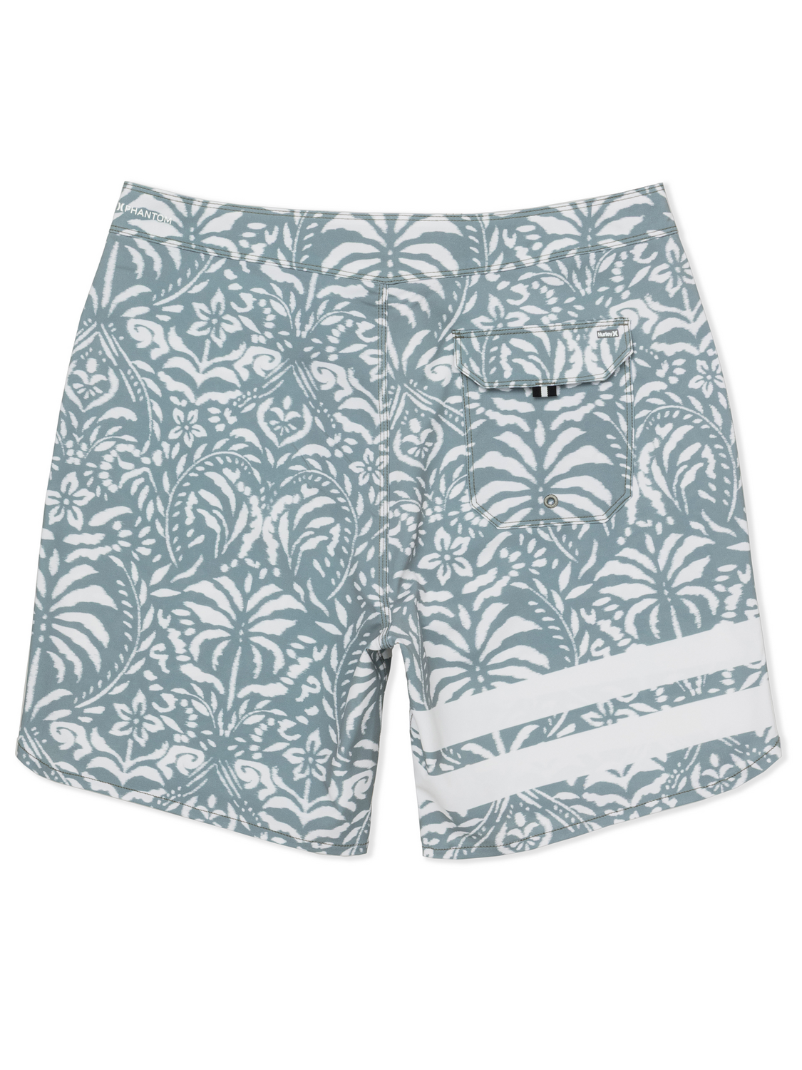 Phantom Eco Block Party Engineered Boardshort 18" in Great White