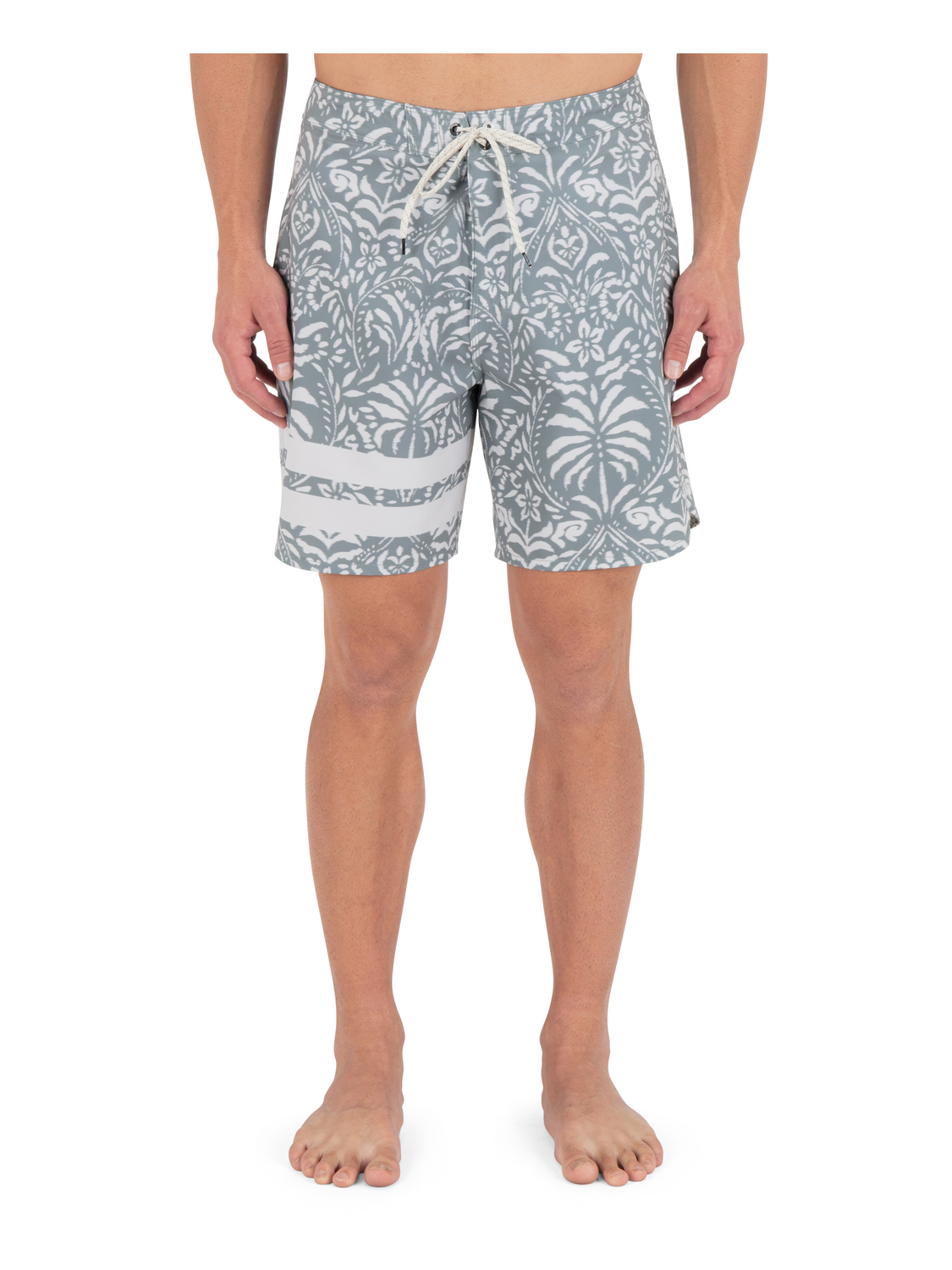 Phantom Eco Block Party Engineered Boardshort 18" in Great White