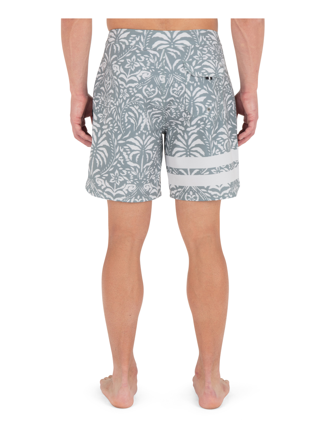 Phantom Eco Block Party Engineered Boardshort 18" in Great White