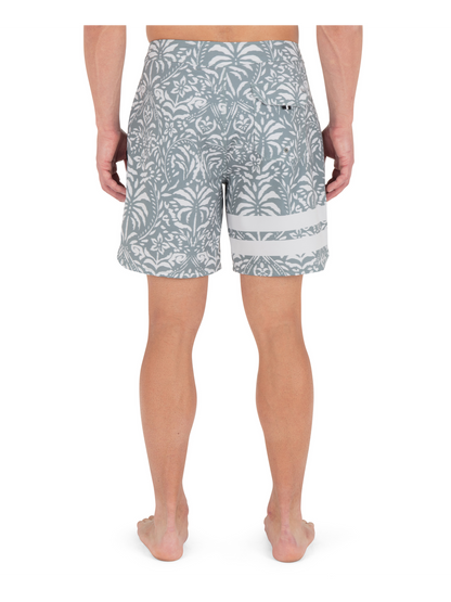 Phantom Eco Block Party Engineered Boardshort 18" in Great White