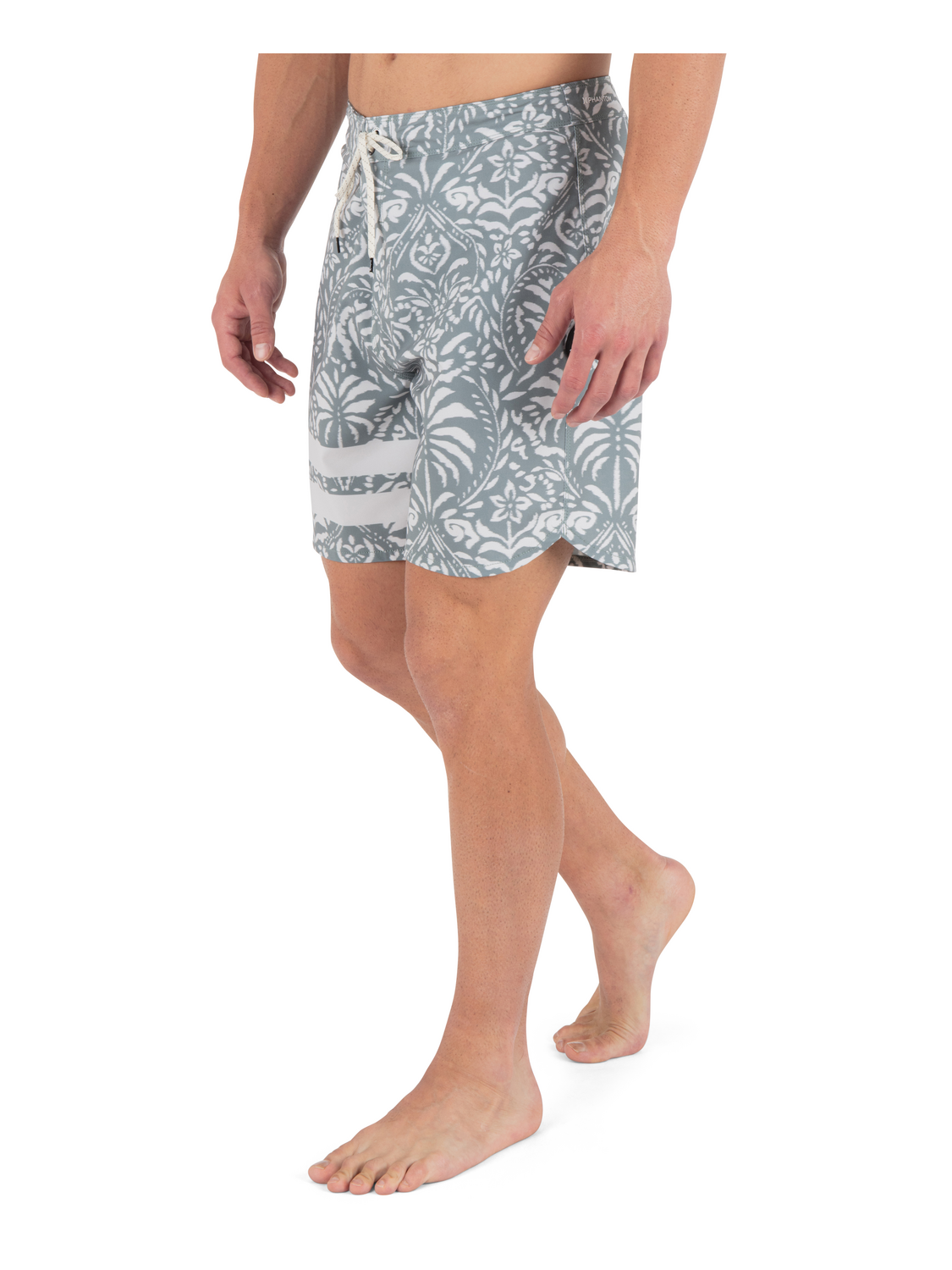 Phantom Eco Block Party Engineered Boardshort 18" in Great White