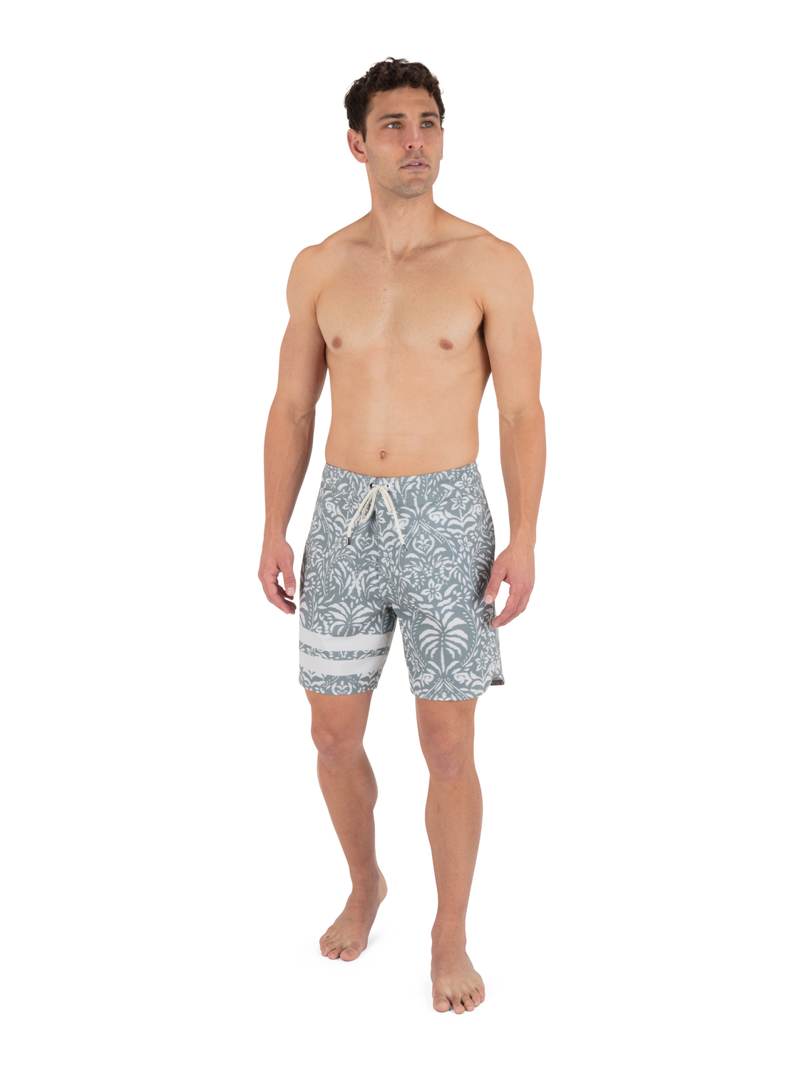 Phantom Eco Block Party Engineered Boardshort 18" in Great White