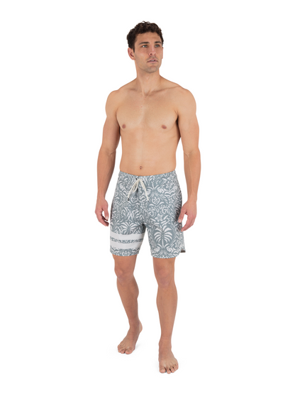 Phantom Eco Block Party Engineered Boardshort 18" in Great White