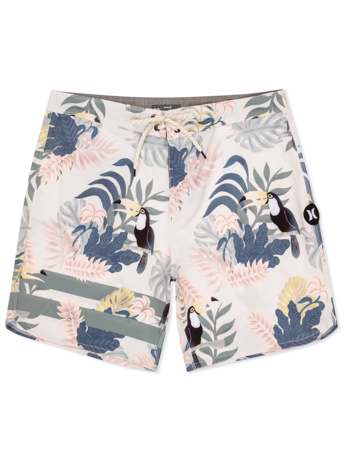 Phantom Eco Block Party Engineered Boardshort 18" in Bone
