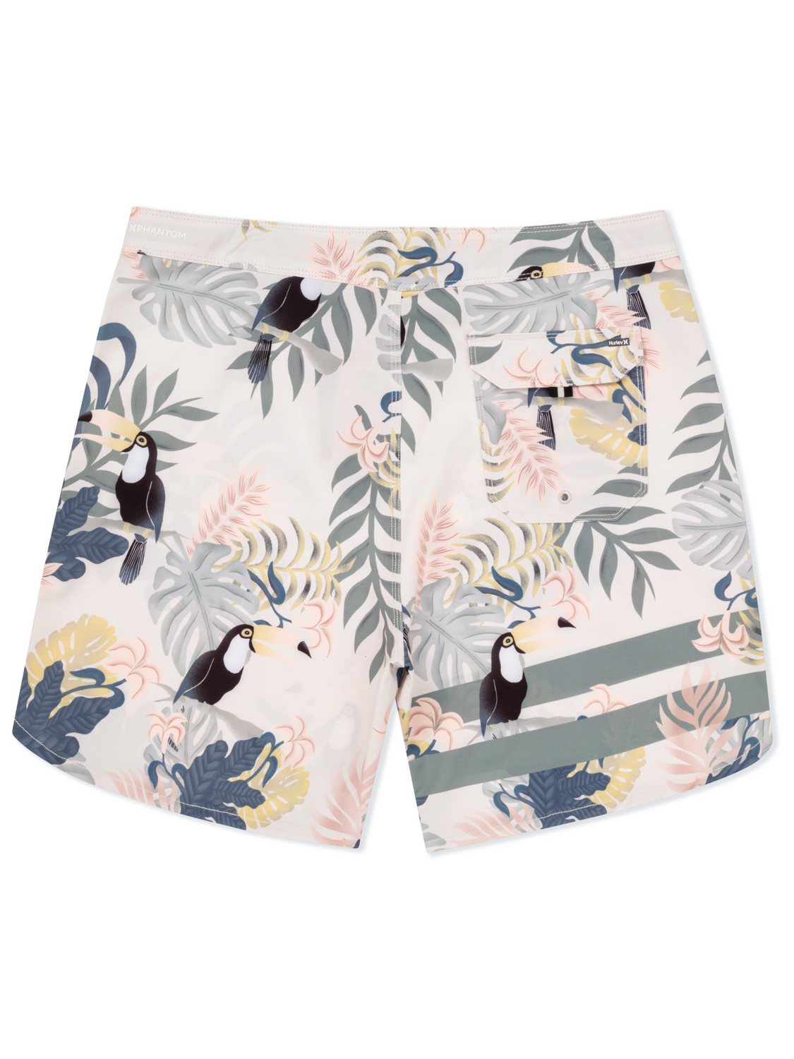 Phantom Eco Block Party Engineered Boardshort 18" in Bone