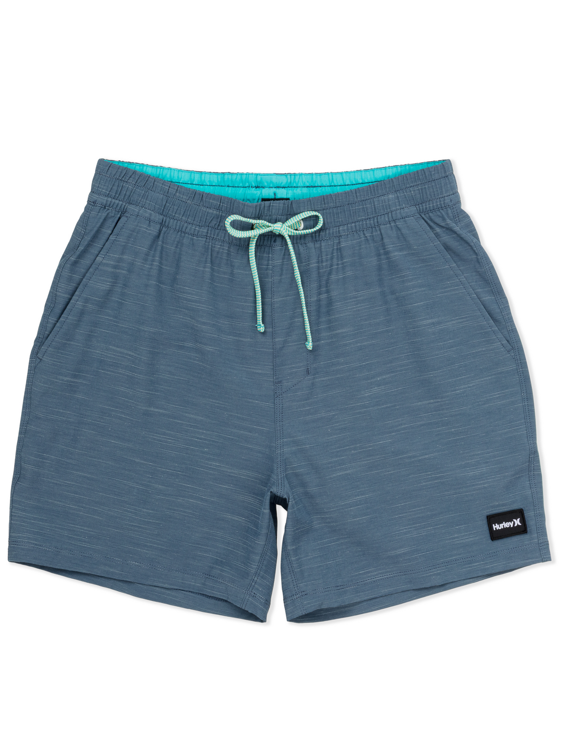Phantom Eco Slub Lined Volley Boardshort 17" in Grey Teal