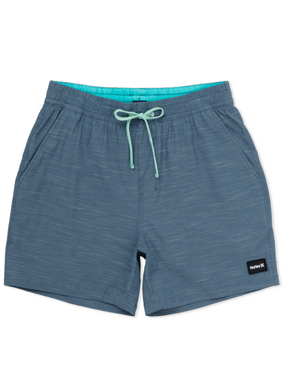 Phantom Eco Slub Lined Volley Boardshort 17" in Grey Teal