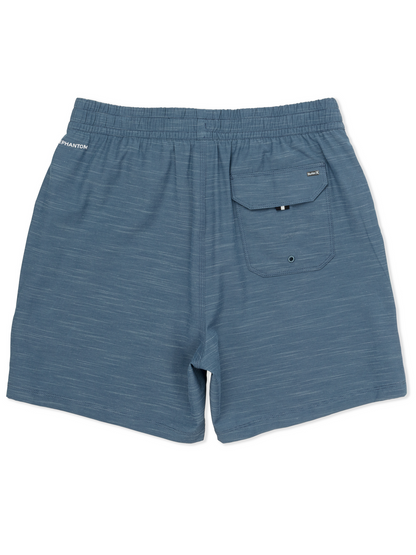 Phantom Eco Slub Lined Volley Boardshort 17" in Grey Teal