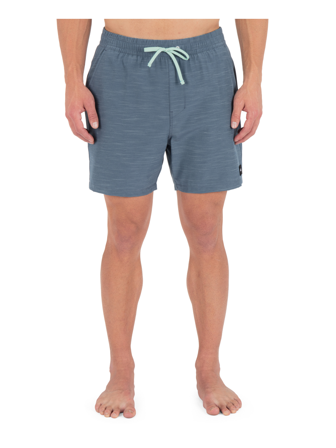 Phantom Eco Slub Lined Volley Boardshort 17" in Grey Teal