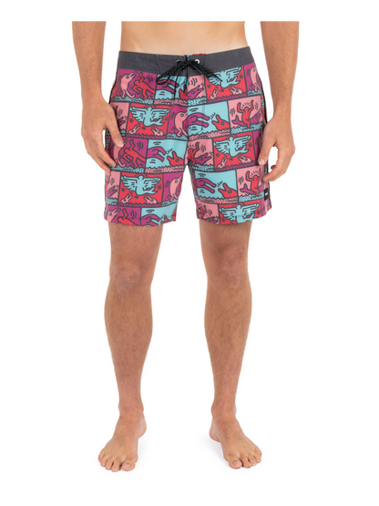Hurley x Keith Haring Phantom Eco Sessions 16" Boardshort in Black