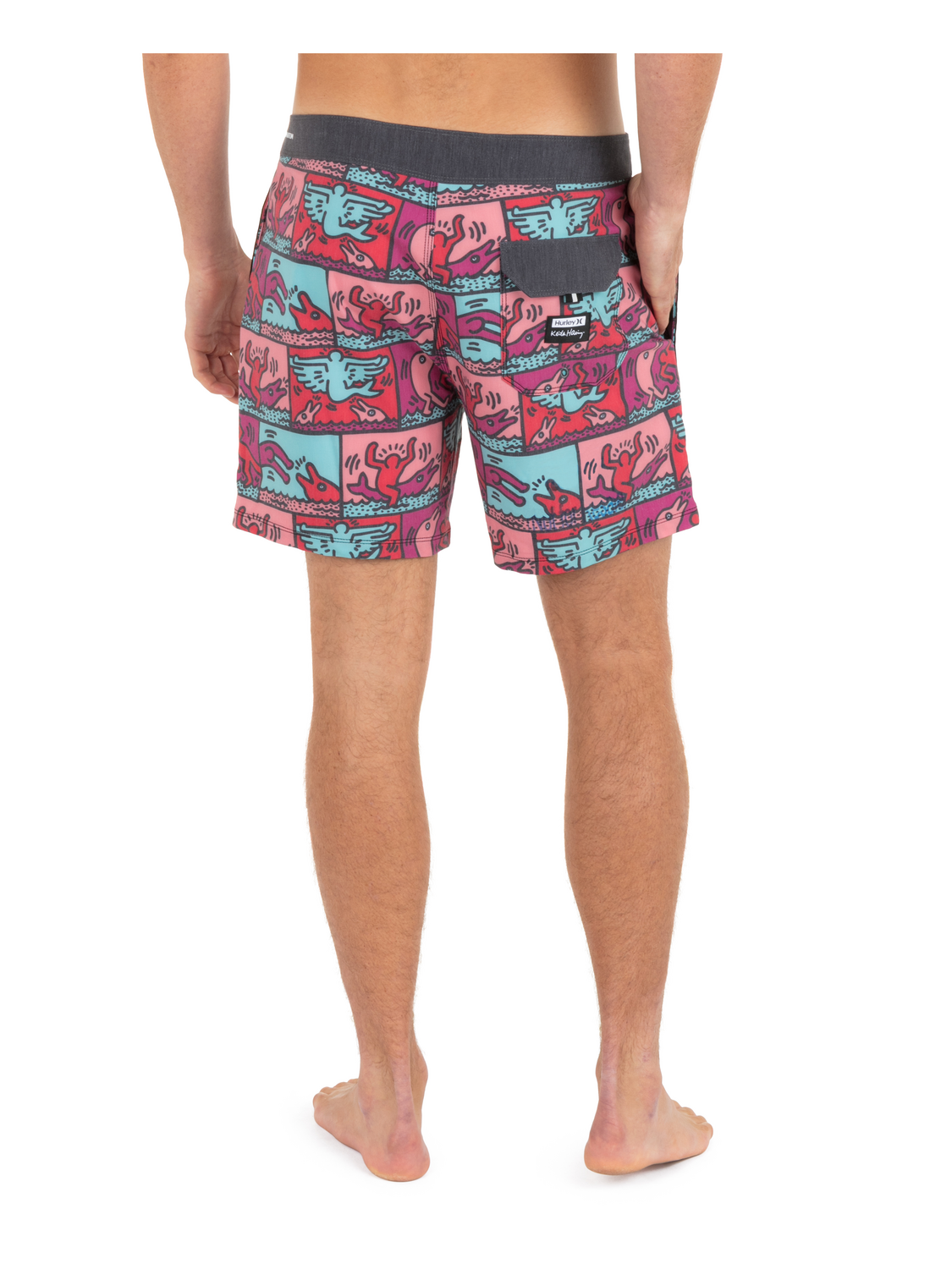 Hurley x Keith Haring Phantom Eco Sessions 16" Boardshort in Black