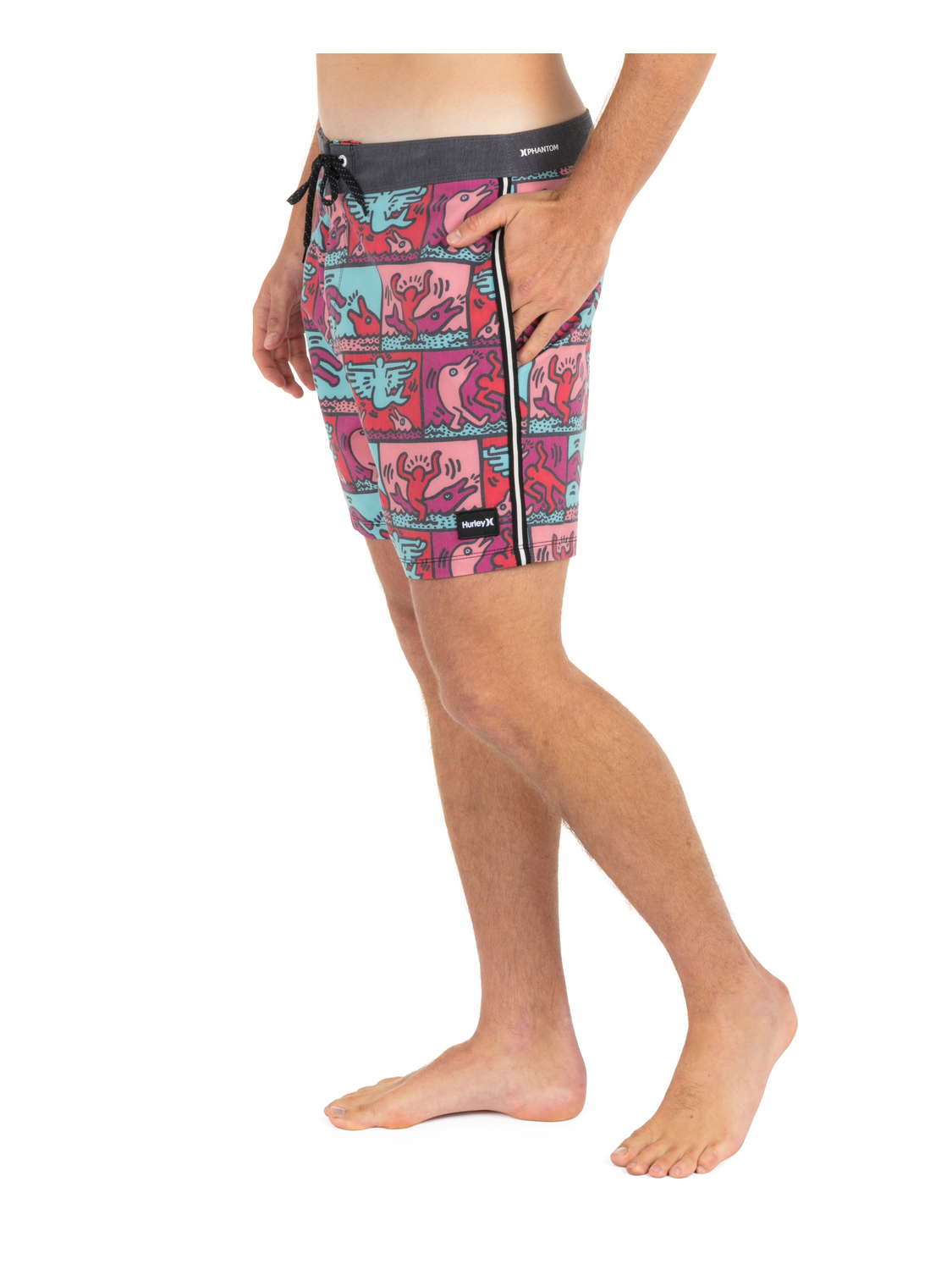 Hurley x Keith Haring Phantom Eco Sessions 16" Boardshort in Black