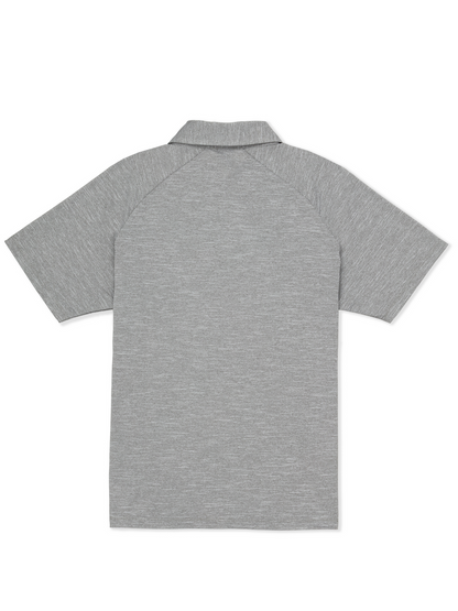 H2O Dri Outback Polo Short Sleeve in Stone Grey
