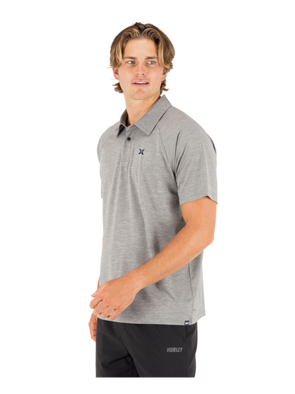 H2O Dri Outback Polo Short Sleeve in Stone Grey