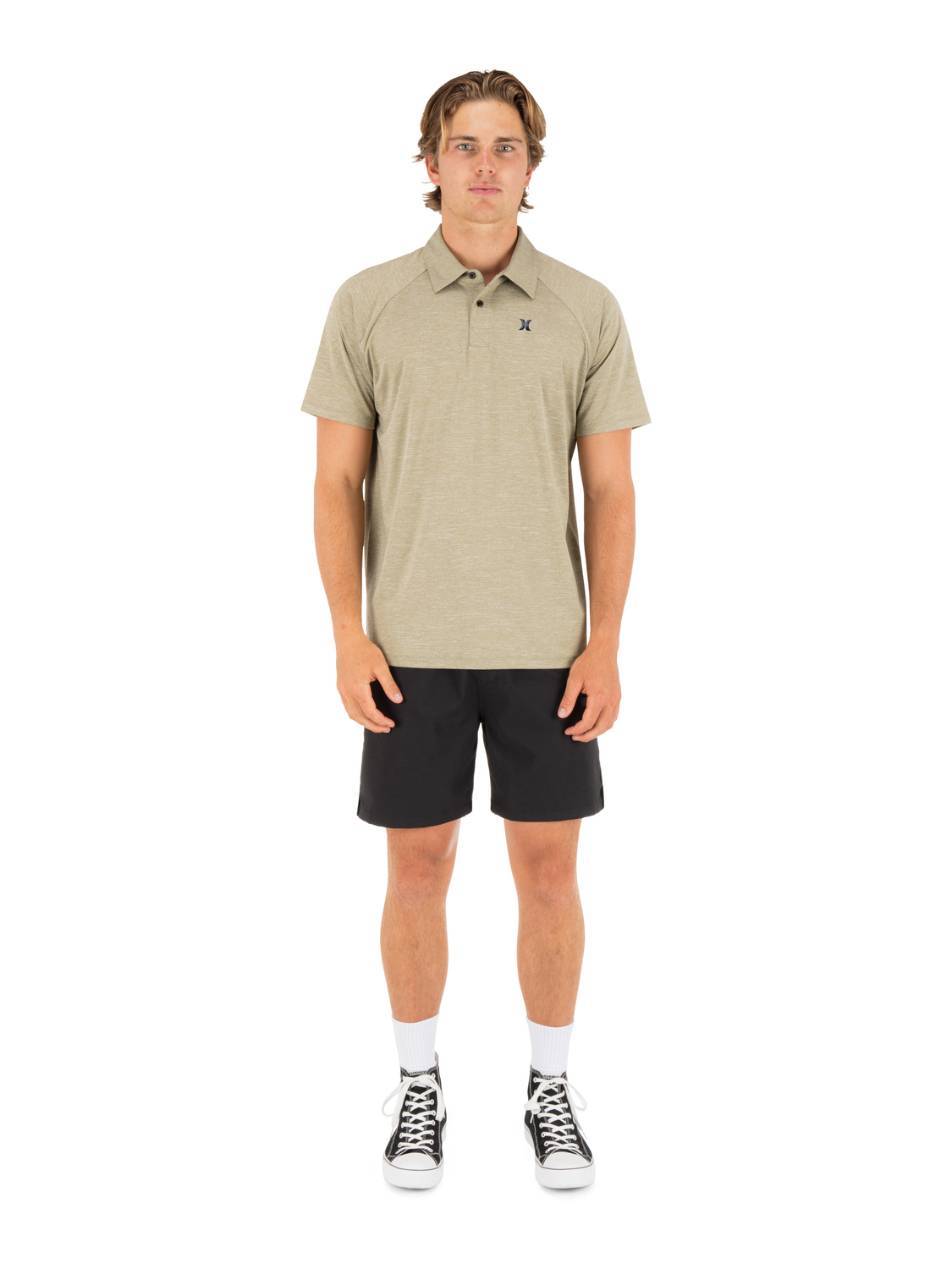 H2O Dri Outback Polo Short Sleeve in Grizzly