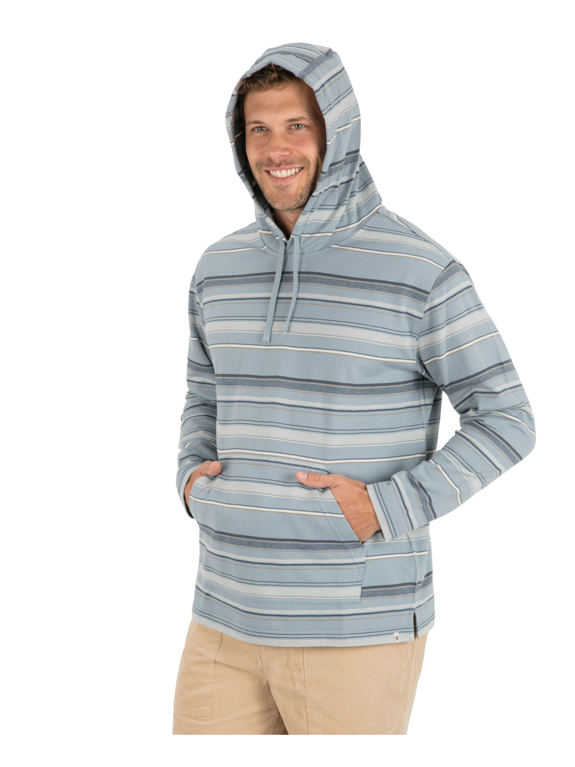 OG Hooded Poncho in Worker Blue