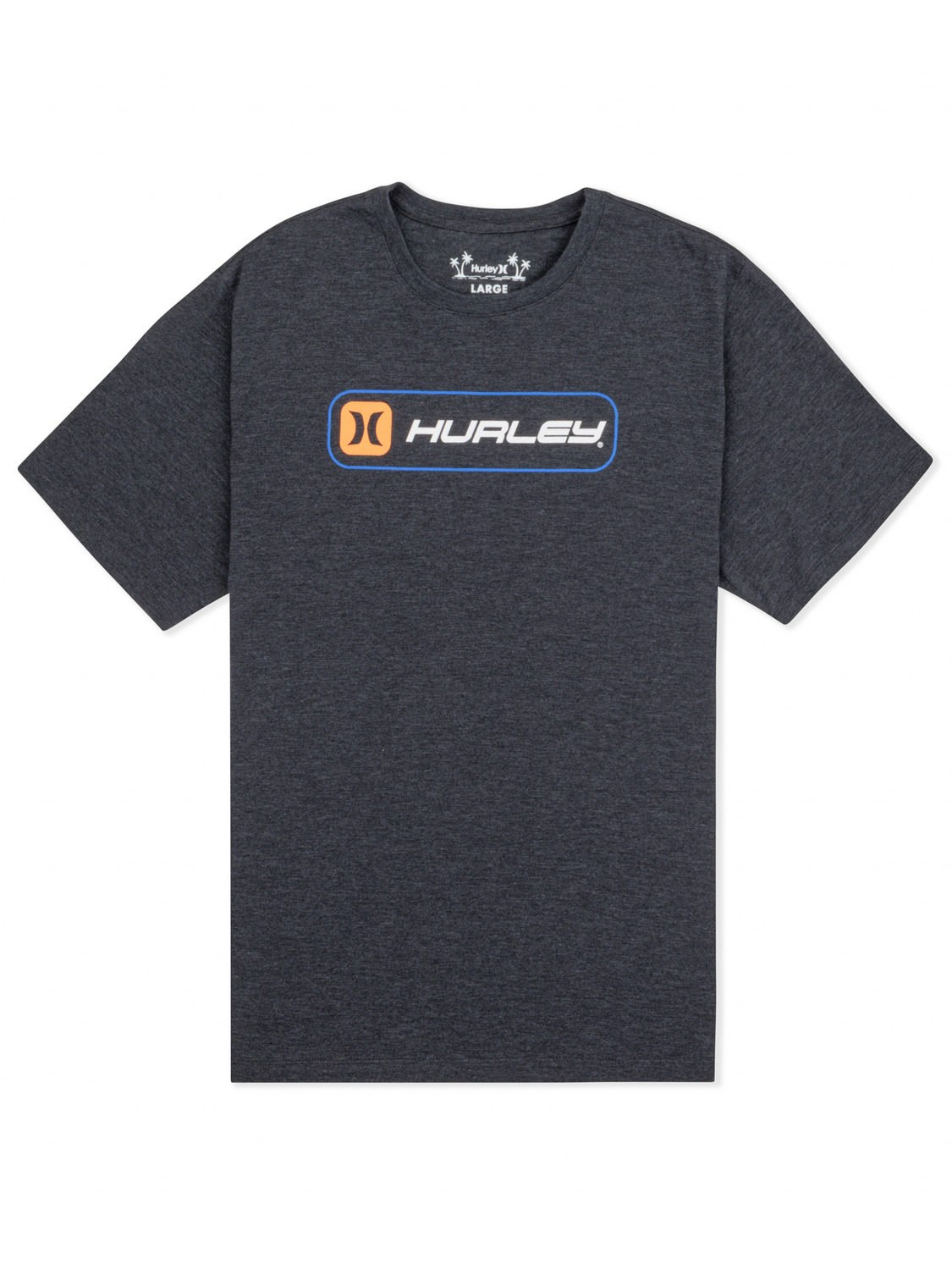Inlined Slub Short Sleeve in Black Heather